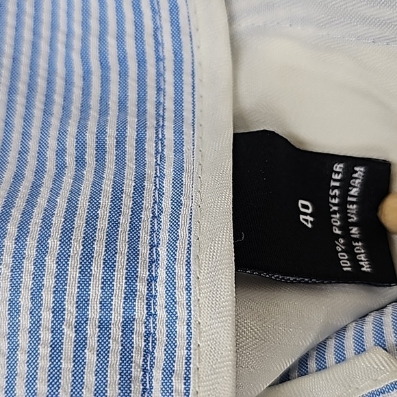 Mens PRO TOUR Cool Play Golf Shorts blue & white stripe seersucker size 40 - Picture 9 of 11